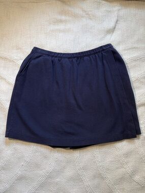 Lands' End Dark Navy Blue Skort Country Club Casual